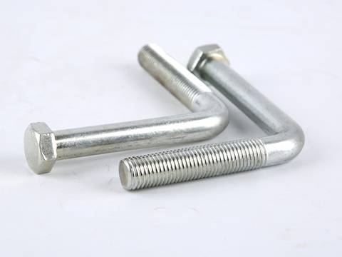 There are two curved screw bolts.