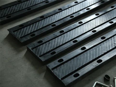 Customized expansion joint products placed on the ground