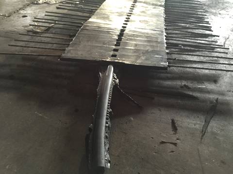 This is implantable expansion joint with drainage pipe.